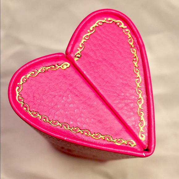 Pink Juicy couture heart shaped eyeglass case New! - Picture 5 of 8